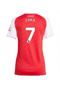Arsenal Bukayo Saka #7 Jalkapallovaatteet Naisten Kotipaita 2025-26 Lyhythihainen